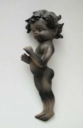 Vintage Brownie Downing Figural Wall Plaque Figurine Aboriginal Tinka Child