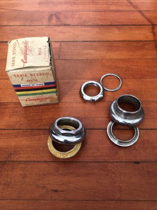 Campagnolo Record Pista Track 1 " Vintage Steel Headset W Box