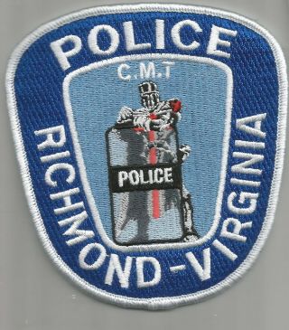 Richmond Virginia Police " Cmt - Crowd Management Team Unit " Patch