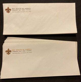 Bsa Crescent Bay Area Council Envelopes Stationary Boy Scouts Of America 49pcs