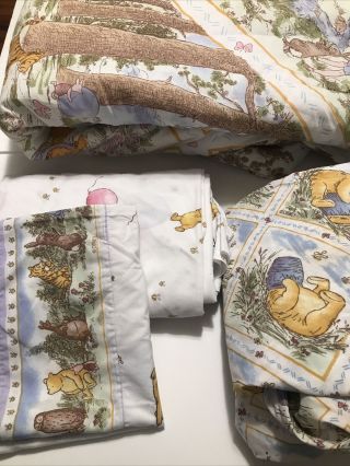 Classic Winnie The Pooh Twin Comforter And Complete Sheet Set Disney Vintage Usa