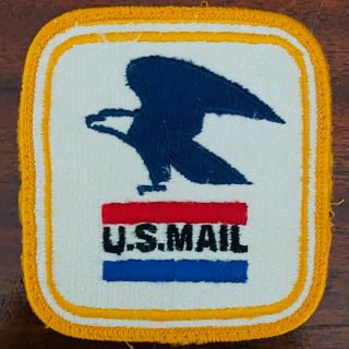 Vintage Usps U.  S.  Mail Post Office Letter Carrier Sew On Patch Bald Eagle Logo