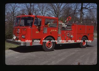 Cincinnati Oh E34 1982 Seagrave Pumper Fire Apparatus Slide