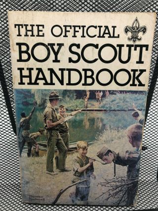 Vintage Bsa Boy Scout Handbook Rockwell Cover 9th Edition 1st Printing 1979
