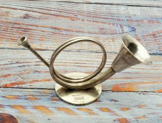 Tiffany And Co Sterling Silver Place Card Holder With Horn