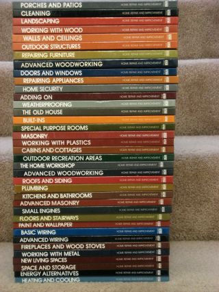 Time - Life " Home Repair And Improvment Series " 37 Books,  Hard Cover Vintage