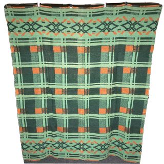 Vintage 1950s Cotton Camp Blanket Beacon Style Trade Cloth Edmond Mills USA Made 3