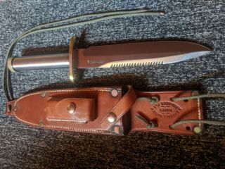 Randall Knife Knives Model 18 - 7 1/2 " Rare Older 1970s Attack Knife,