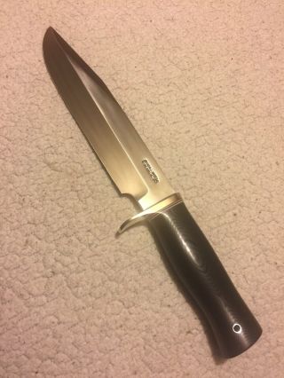 Randall Made Knives Knife,  12 - 9” Sportsmans Bowie,  Stainless Blade,  With Sheath