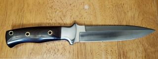 Vintage 1980’ Al Mar Seki Japan 3004 Sere Fighting Dagger Knife Sheath Case