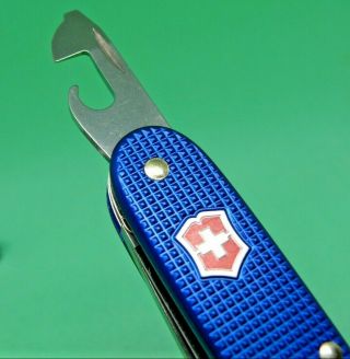 Victorinox 93mm Blue Alox Farmer Swiss Army Knife With Red Shield