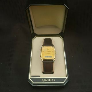 Vintage Mens Seiko Quartz Alarm Chronograph Digital H601 - 5430 Watch