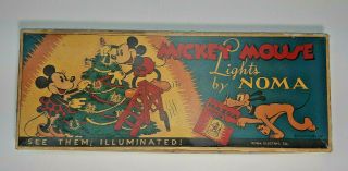 Walt Disney Mickey Mouse Noma Lights C.  1930 