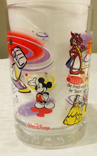 Vintage Mcdonalds Walt Disney Drinking Glasses 16 Oz.  100 Years Of Magic 3 - Pc