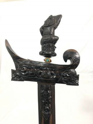 Antique Indonesian Balinese Bali Knife Dagger Sword Keris Kris Blade 5