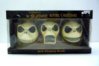 Neca Nightmare Before Christmas - Jack Skellington Hanging Heads Ornaments Set 3