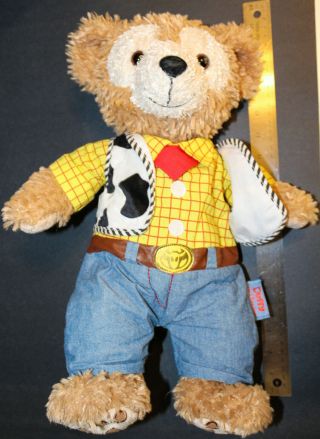 Disney Parks Duffy Bear As Woody (18 ") -