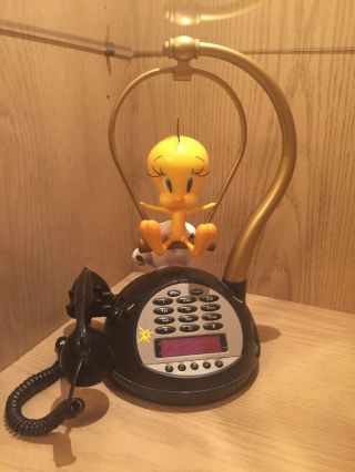 Vintage Tweety Bird House Phone Radio Alarm Clock Not Decor