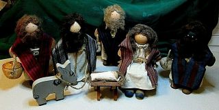 Vintage Lizzie High The Christmas Pageant Nativity Scene Dolls - 9 Piece Set
