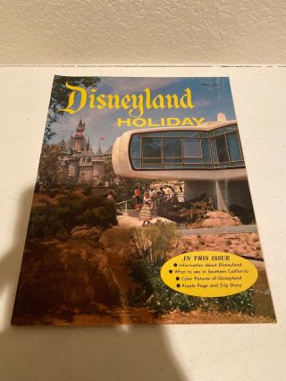 Vintage Fall 1957 Disneyland Holiday Brochure