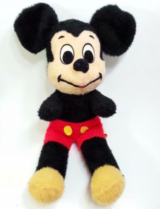 Vintage Mickey Mouse Plush Walt Disney Productions By California Stuffed Toys