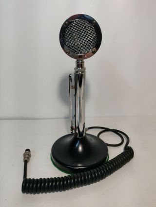 Vintage The Astatic Corp D - 104 Black Silver 4 - Pin Microphone