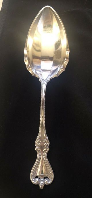 Vintage Daniel Low Towle Old Colonial Sterling Serving Spoon 8.  5” Mono