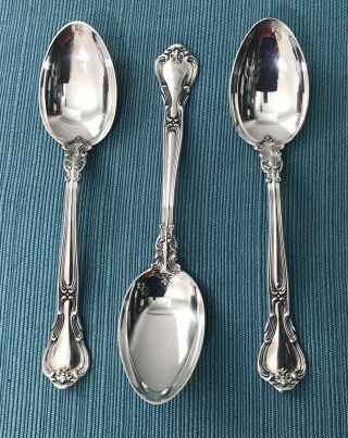 Set Of 3 Vintage Gorham Chantilly Sterling Silver Teaspoon 5 3/4 " - No Monograms