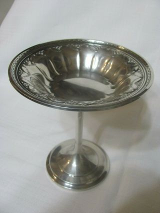 Vintage Sterling Silver Footed Compote Bowl.  925