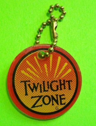 Bally The Twilight Zone Pinball Machine Key Chain With Link 1993 Nos