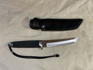 Cold Steel Master Tanto San Mai Knife W/leather Sheath Japanese 1st Run