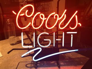 Vintage Coors Light Neon Sign