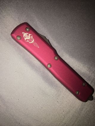 Microtech Utx - 70 Bronzed Blade Red Signature Series
