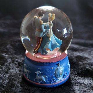 Vintage Disney Cinderella Prince Charming Miniature Snow Globe