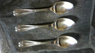 3 Tiffany & Co Sterling Silver Teaspoons 85gtwv 5 3/4 " Pat1895 Colonial Pattern