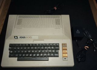 Vintage Atari 800 Computer Console Non - For Parts/repair W/ Power Supply