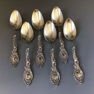 Antique - Set Of 6 Demitasse Spoons - Dominick & Haff - Sterling Silver - 5.  25”