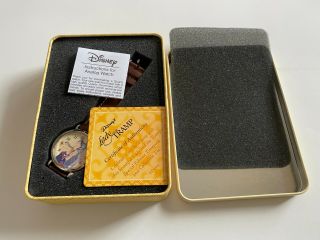 Disney 50th Anniversary LADY & THE TRAMP Watch leather band and TIN 2