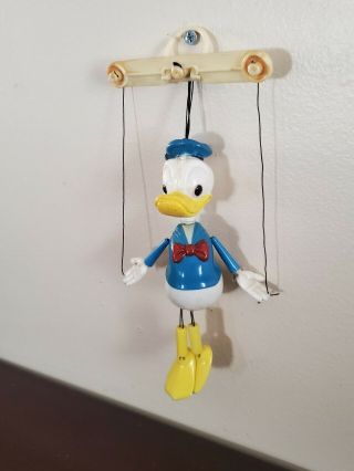Vintage Walt Disney Donald Duck Marionette.  Kohner Bros.  1970.