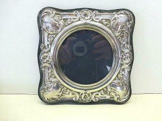 Vintage Sterling Silver Repousse Photo Picture Frame John Bull Ltd Victorian