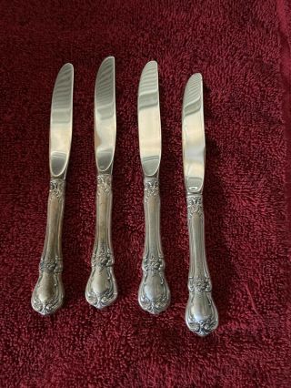4 Vintage Towle Old Master Sterling Silver Knives,