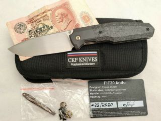 Custom Knife Factory Ckf Fif20 Philippe Jourget (m390,  Zirc,  Shred Cf)