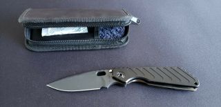 Mick Strider Sng " Fatty " Edition Knife With 3.  5 Inch Cpm 20cv Black Coated Blade