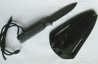 Chris Reeve Hollow Handle Survival Knife,  Usa Made,  1 Piece,  W/ Leather Sheath