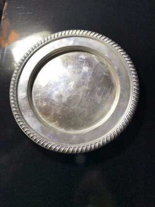Reed And Barton Sterling Silver X205 Bread Plate Hawthorn Pattern 1952