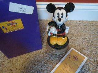 Disney 75 Years Of Love & Laughter Mickey Mouse Figurine With Certificate 1497