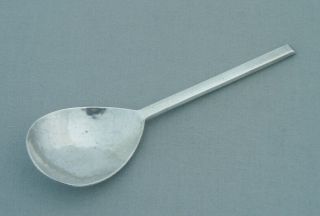 Antique William Comyns Solid Silver Arts Crafts Hand Hammered Spoon London 1903