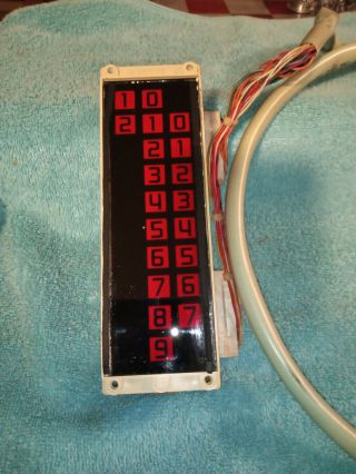 1976 Rock - Ola 463 Jukebox Number Indicator Box With Lights