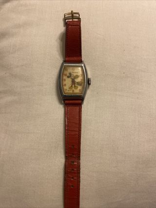 1930s Walt Disney Ingersol Mickey Mouse Watch With Band Not