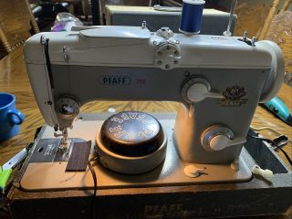 Pfaff 260 Vintage Heavy Duty Industrial Sewing Machine Sews But Needs Work